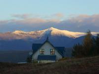 Frisch verschneite Gipfelspitzen - Skaftafell NP